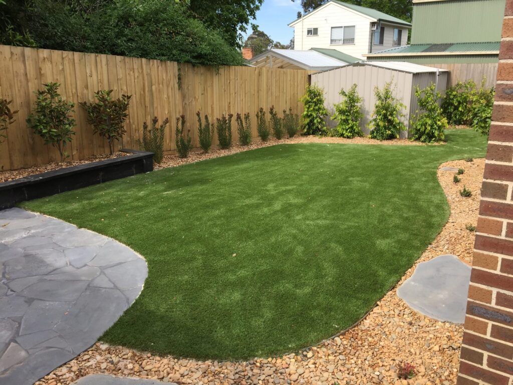 Crazy paving in Mitcham by InEx Lifestyle Design landscapers