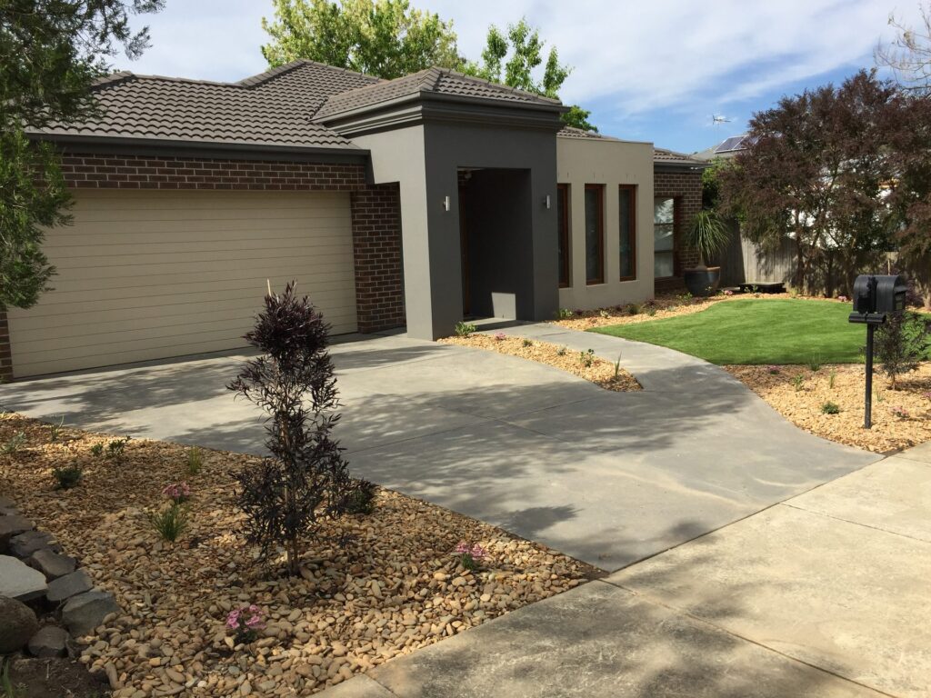 Front yard makeover in Mitcham by InEx Lifestyle Design landscapers