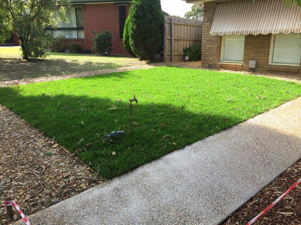 Front yard makeover in Wantirna by InEx Lifestyle Design landscapers